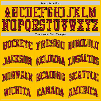 Custom Gold Maroon-Black Authentic Throwback Basketball Jersey - Sky-Custom
