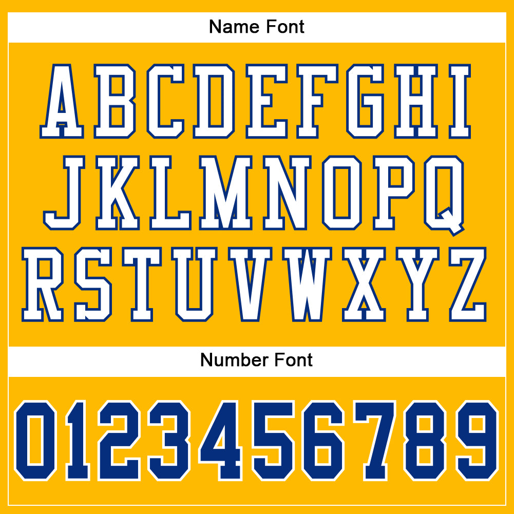 Custom Gold Royal-White Mesh Authentic Football Jersey - Sky-Custom