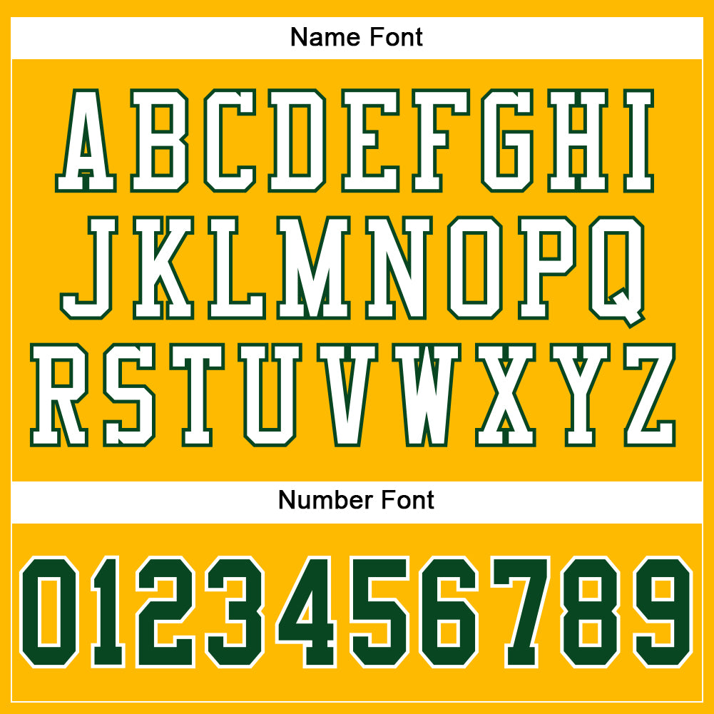 Custom Gold Green-White Mesh Authentic Football Jersey - Sky-Custom