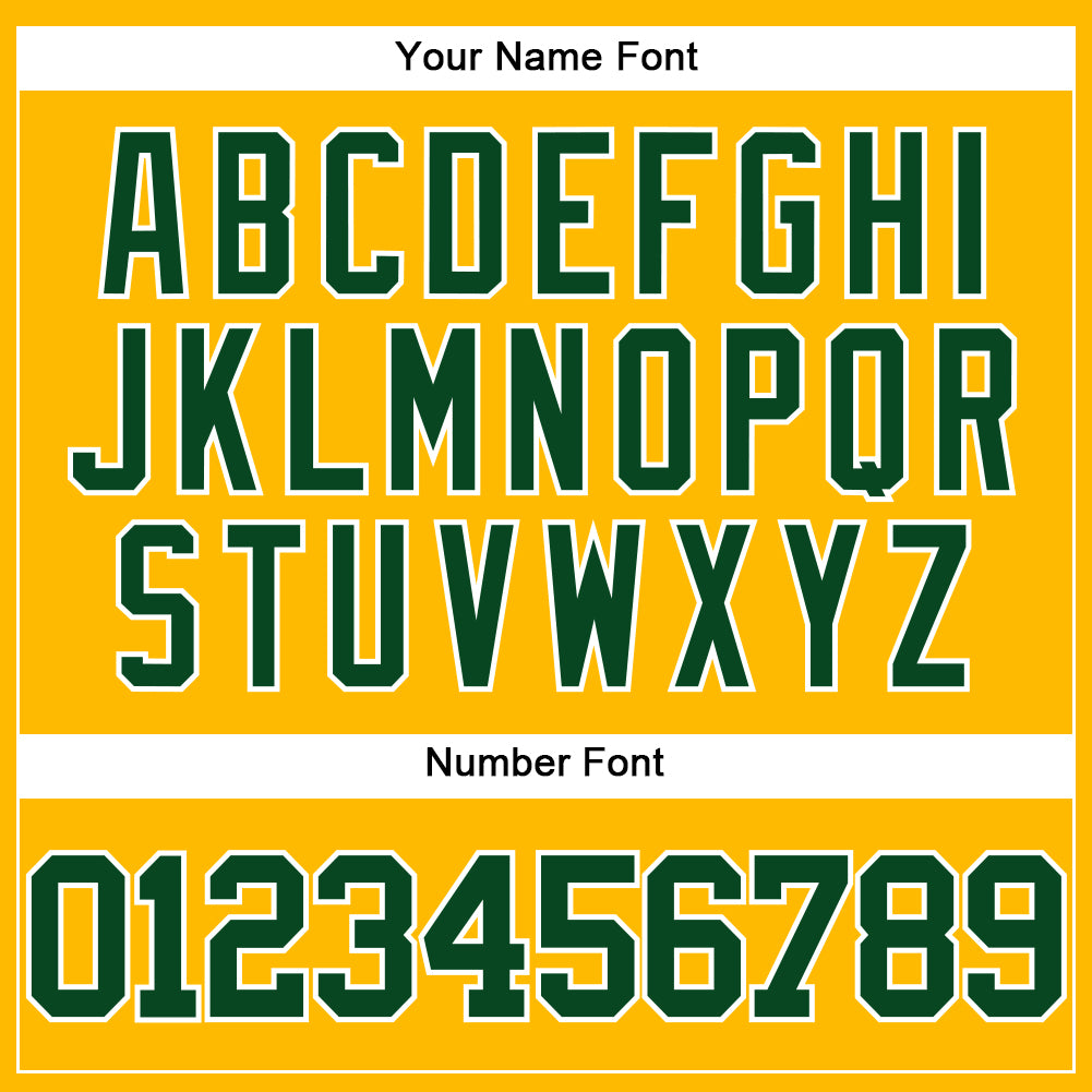 Custom Gold Green-White Authentic Baseball Jersey - Sky-Custom