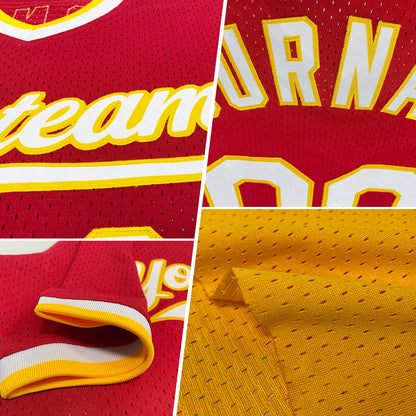 Custom Gold Royal-White Authentic Throwback Baseball Jersey - Sky-Custom