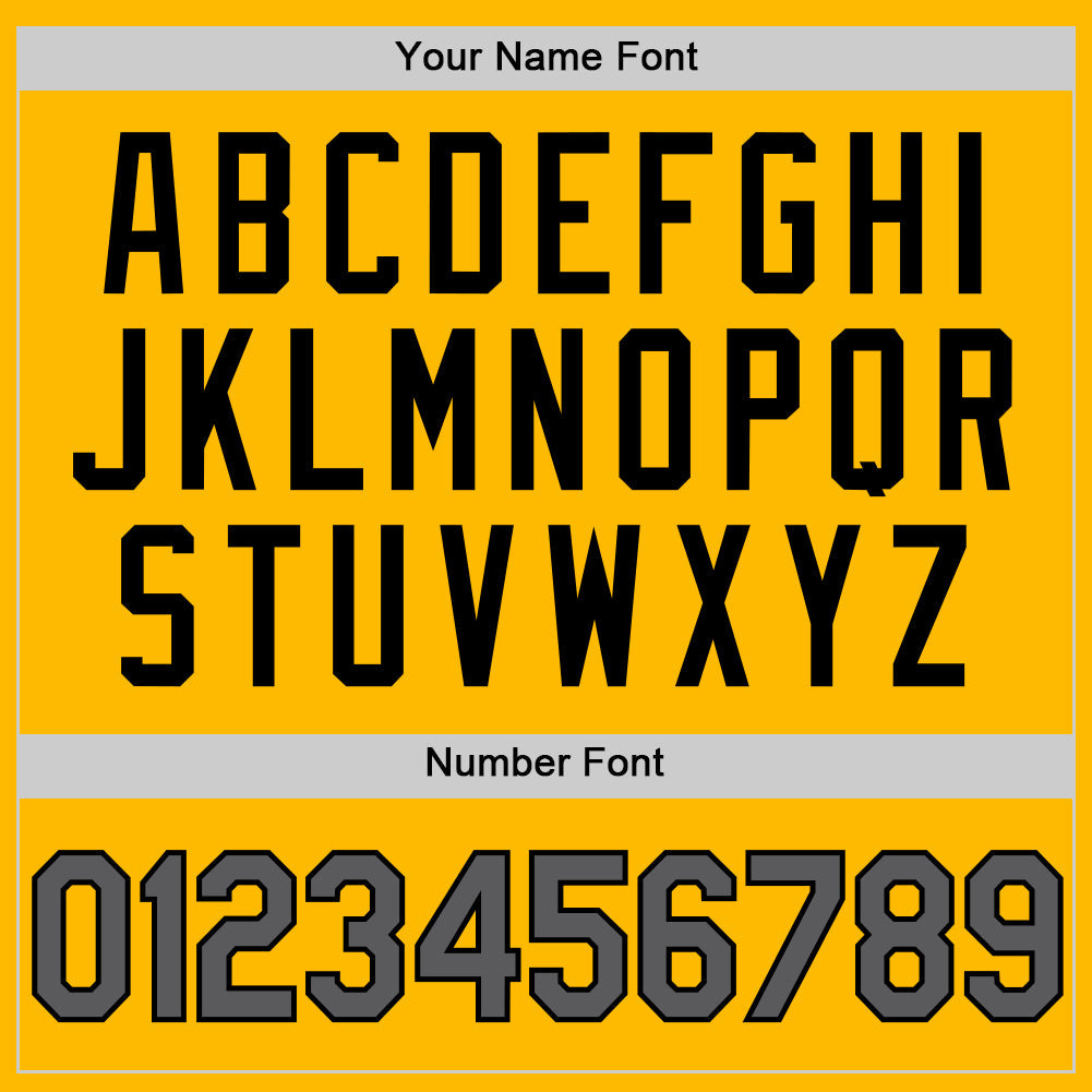 Custom Gold Steel Gray-Black Authentic Throwback Baseball Jersey - Sky-Custom