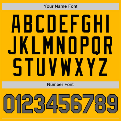 Custom Gold Steel Gray-Black Authentic Throwback Baseball Jersey - Sky-Custom