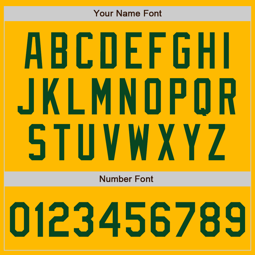 Custom Gold Green Authentic Baseball Jersey - Sky-Custom