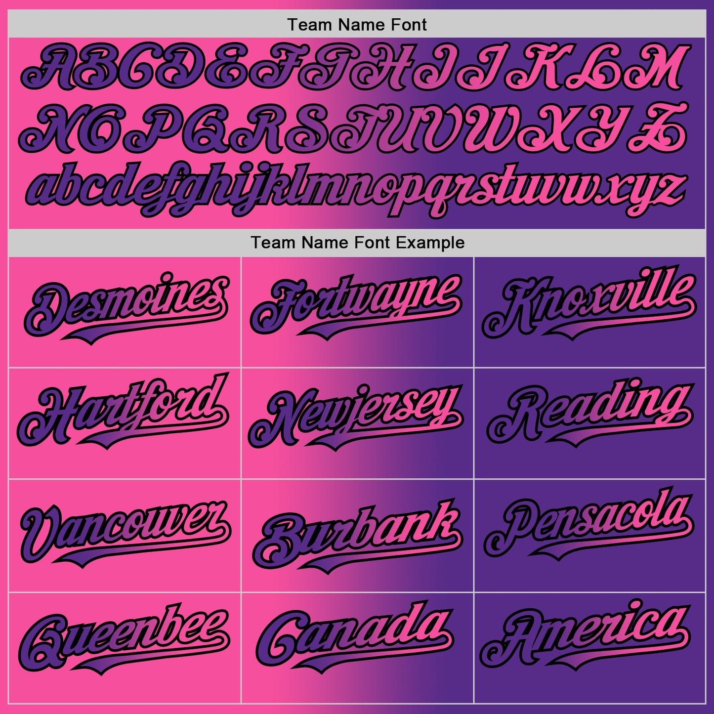 Custom Purple Pink-Black Authentic Gradient Fashion Baseball Jersey - Sky-Custom