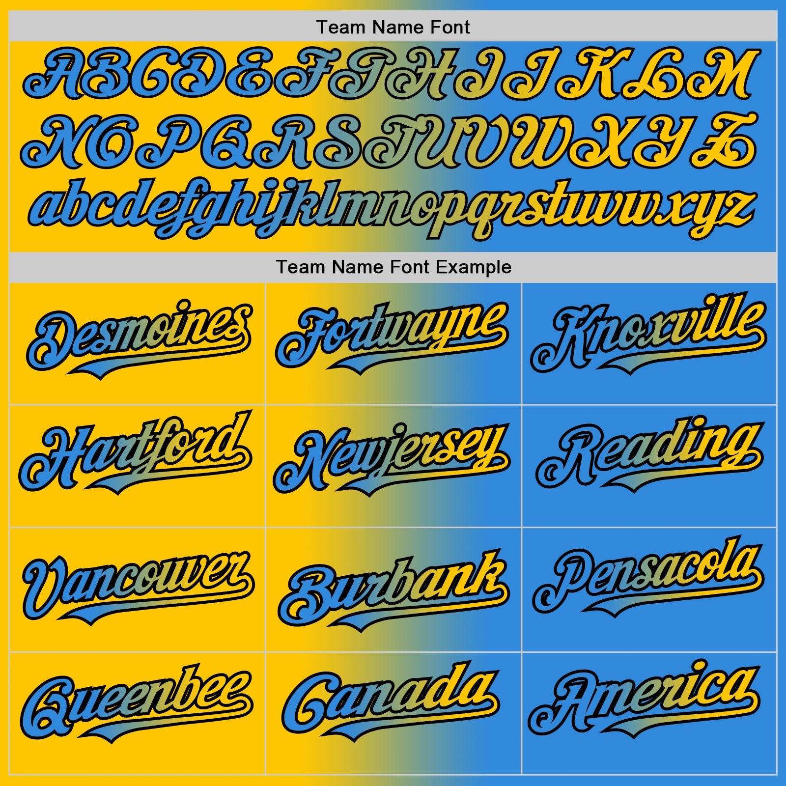 Custom Electric Blue Yellow-Black Authentic Gradient Fashion Baseball Jersey - Sky-Custom