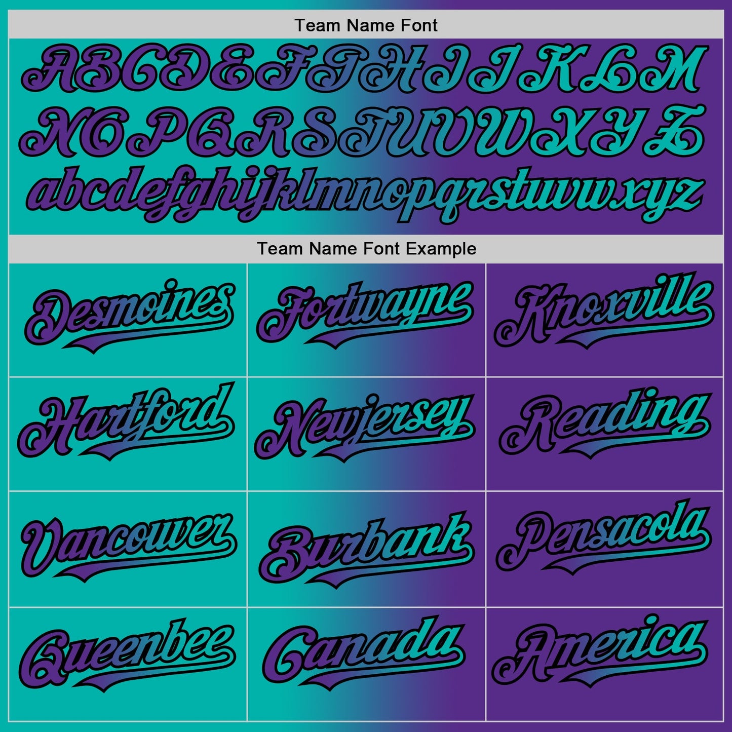Custom Purple Aqua-Black Authentic Gradient Fashion Baseball Jersey - Sky-Custom