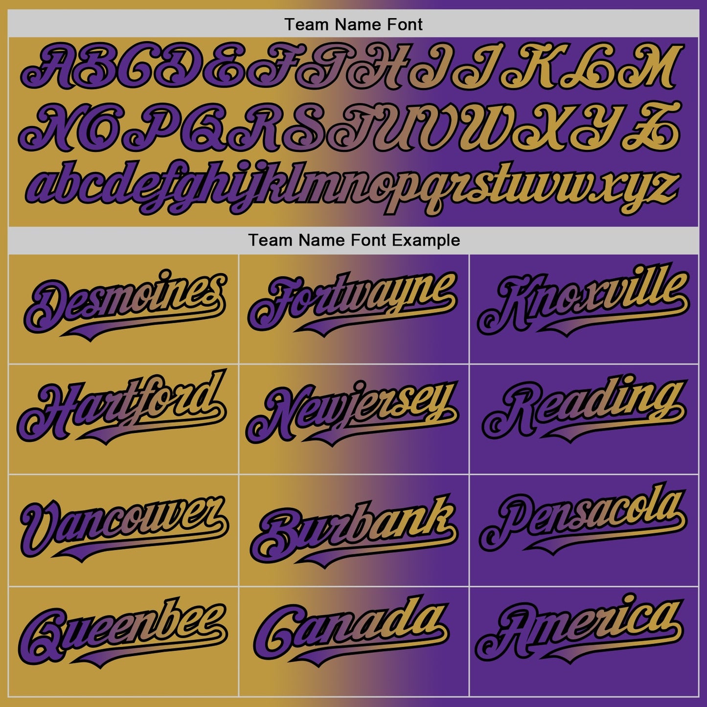 Custom Purple Old Gold-Black Authentic Gradient Fashion Baseball Jersey - Sky-Custom