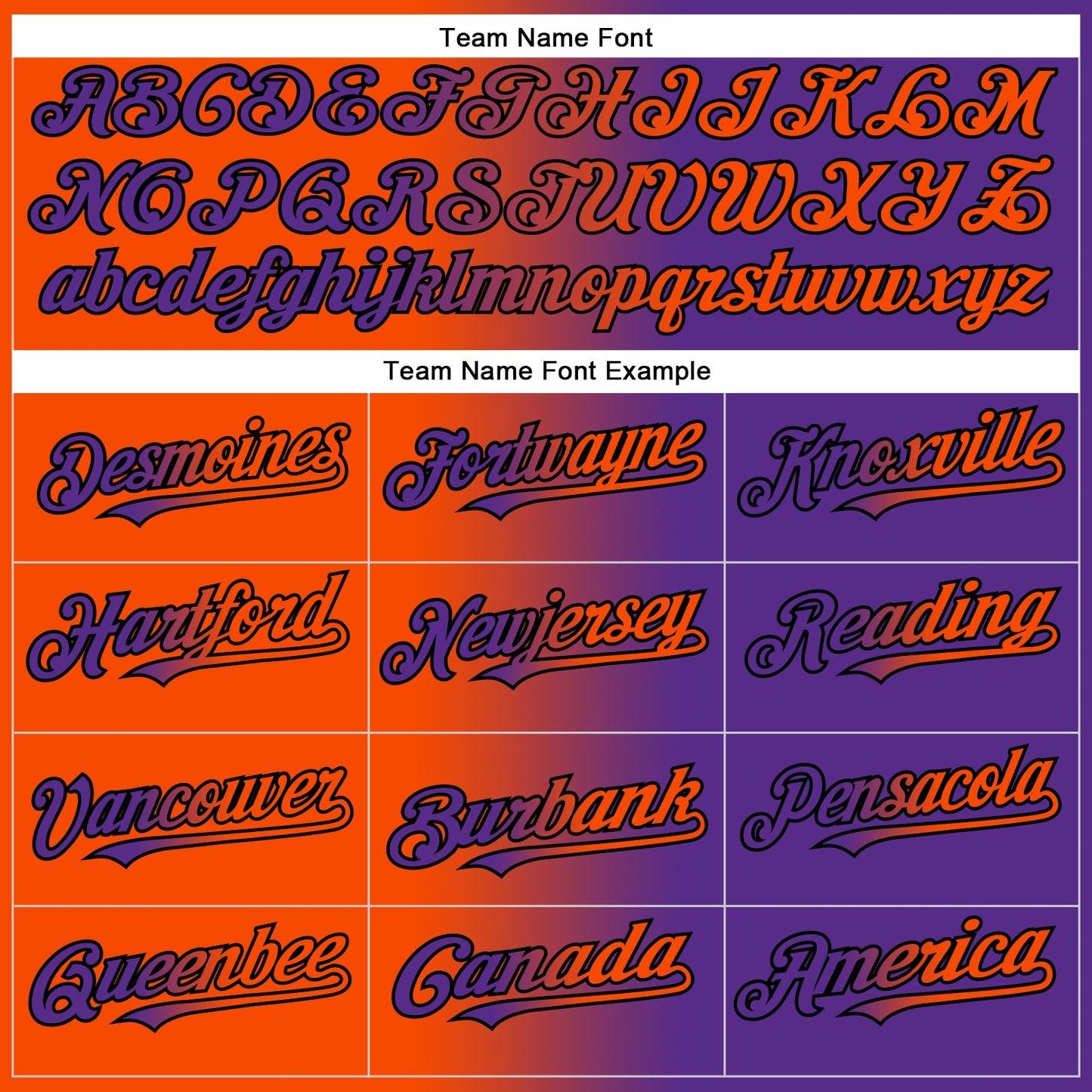 Custom Purple Orange-Black Authentic Gradient Fashion Baseball Jersey - Sky-Custom