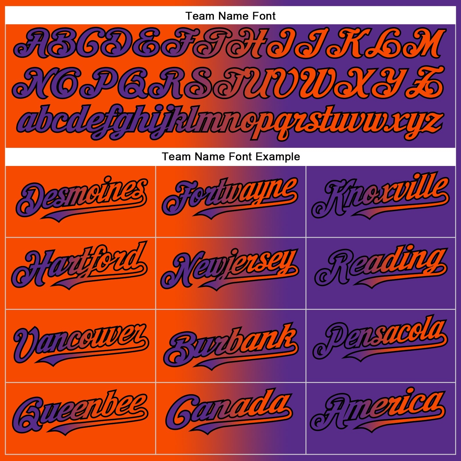 Custom Purple Orange-Black Authentic Gradient Fashion Baseball Jersey - Sky-Custom