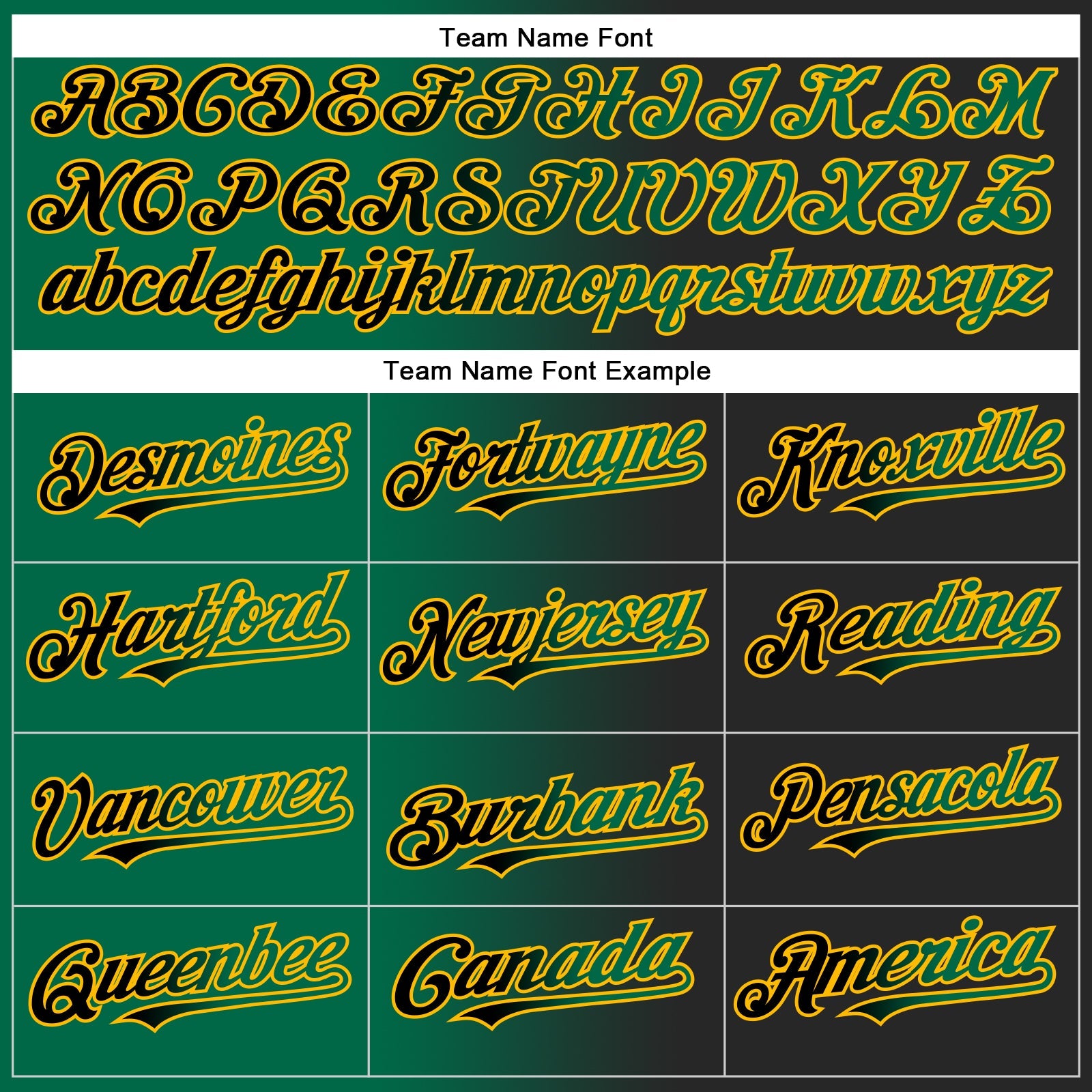 Custom Black Kelly Green-Gold Authentic Gradient Fashion Baseball Jersey - Sky-Custom
