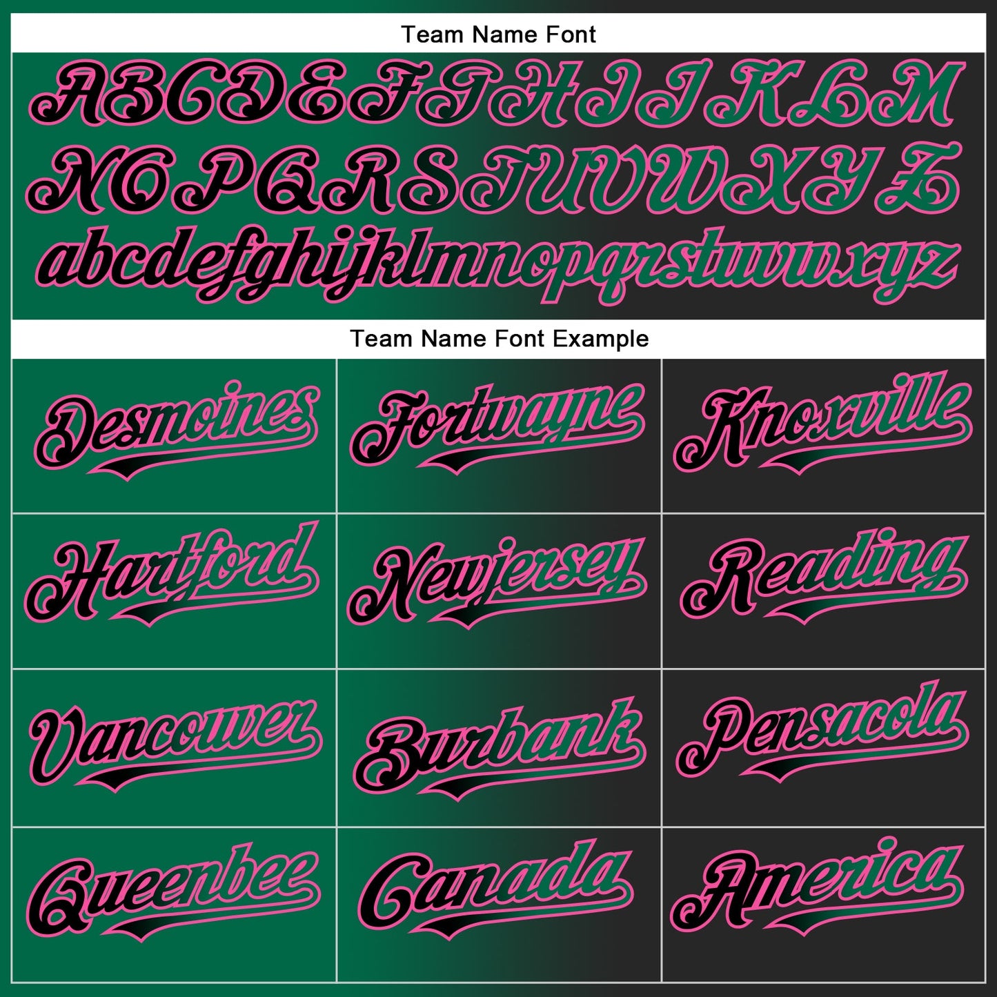Custom Black Kelly Green-Pink Authentic Gradient Fashion Baseball Jersey - Sky-Custom