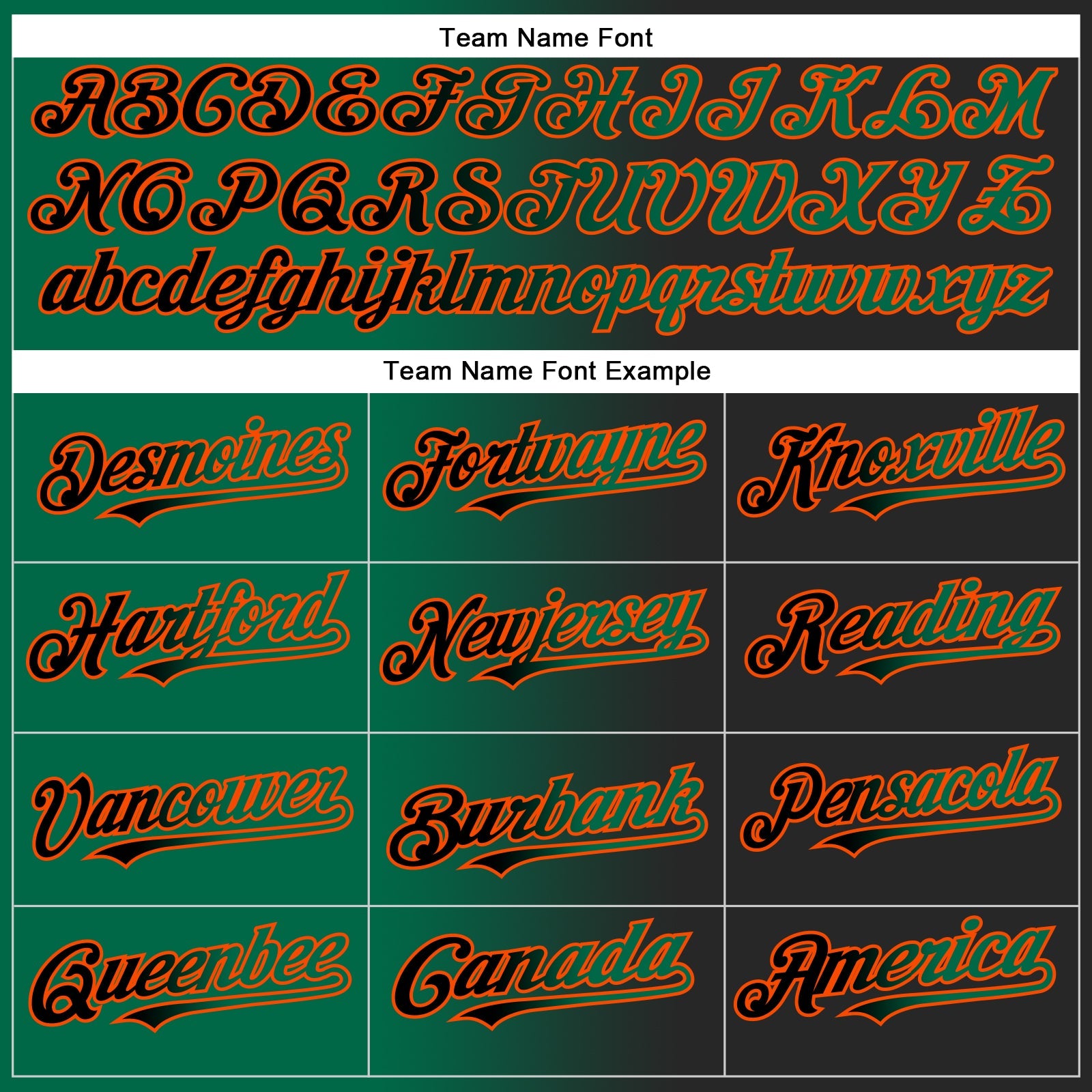 Custom Black Kelly Green-Orange Authentic Gradient Fashion Baseball Jersey - Sky-Custom