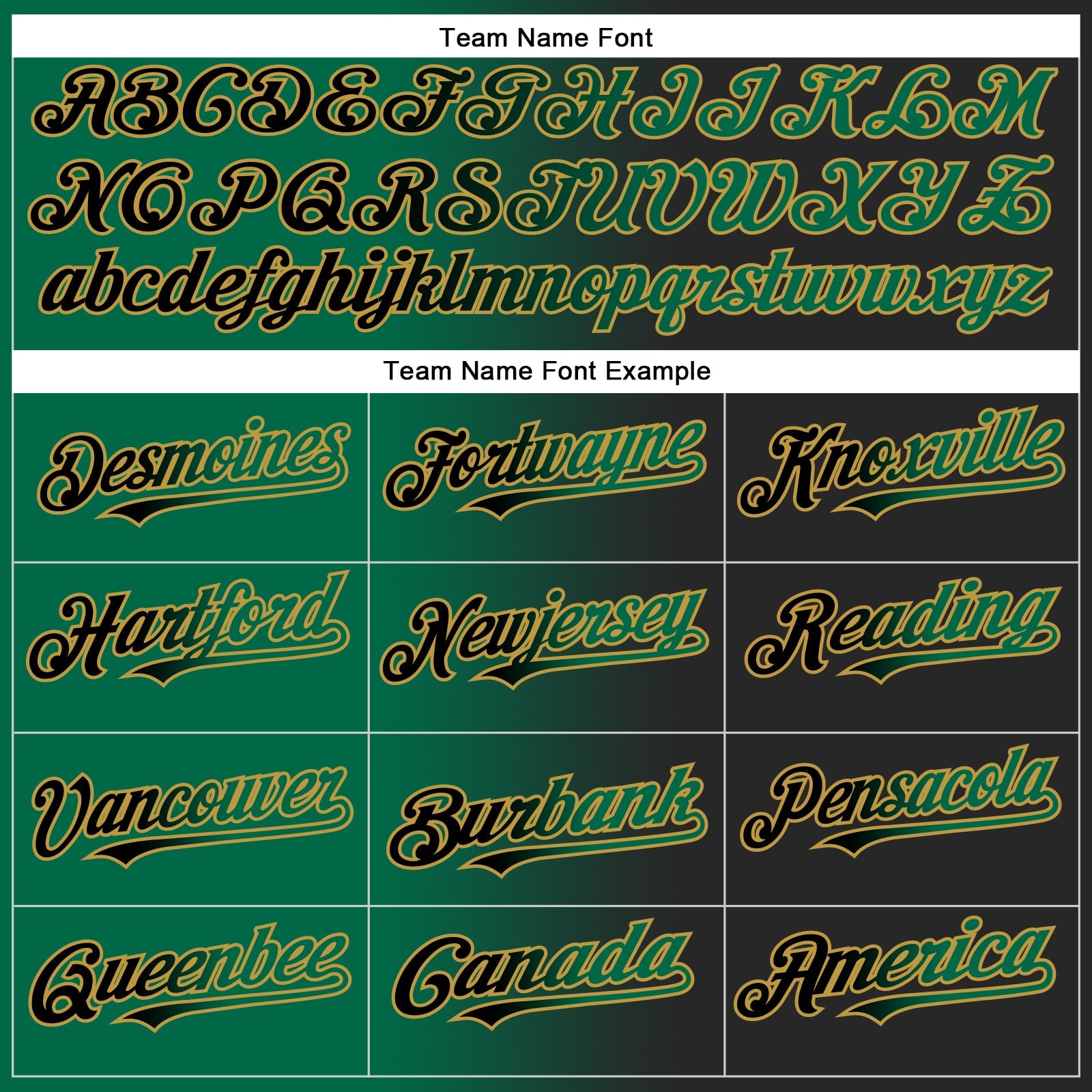 Custom Black Kelly Green-Old Gold Authentic Gradient Fashion Baseball Jersey - Sky-Custom