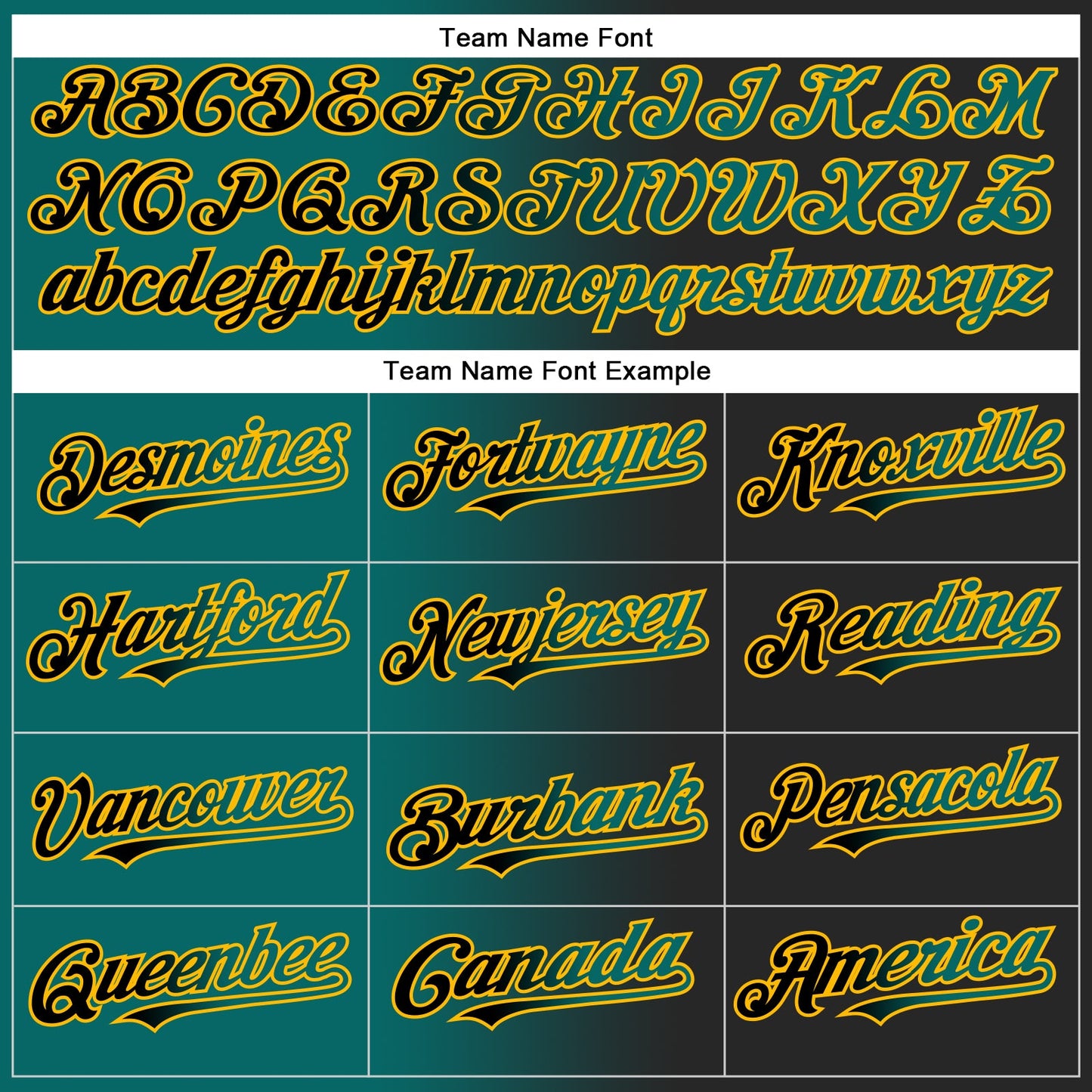 Custom Black Teal-Gold Authentic Gradient Fashion Baseball Jersey - Sky-Custom