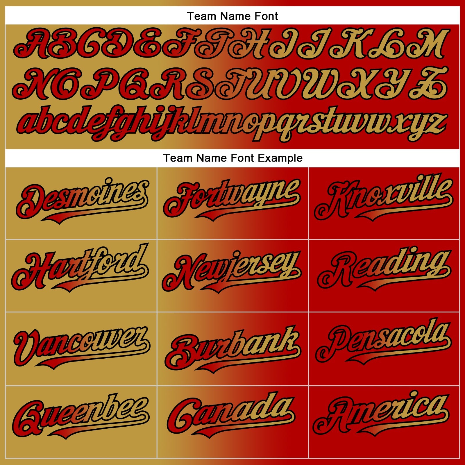 Custom Red Old Gold-Black Authentic Gradient Fashion Baseball Jersey - Sky-Custom