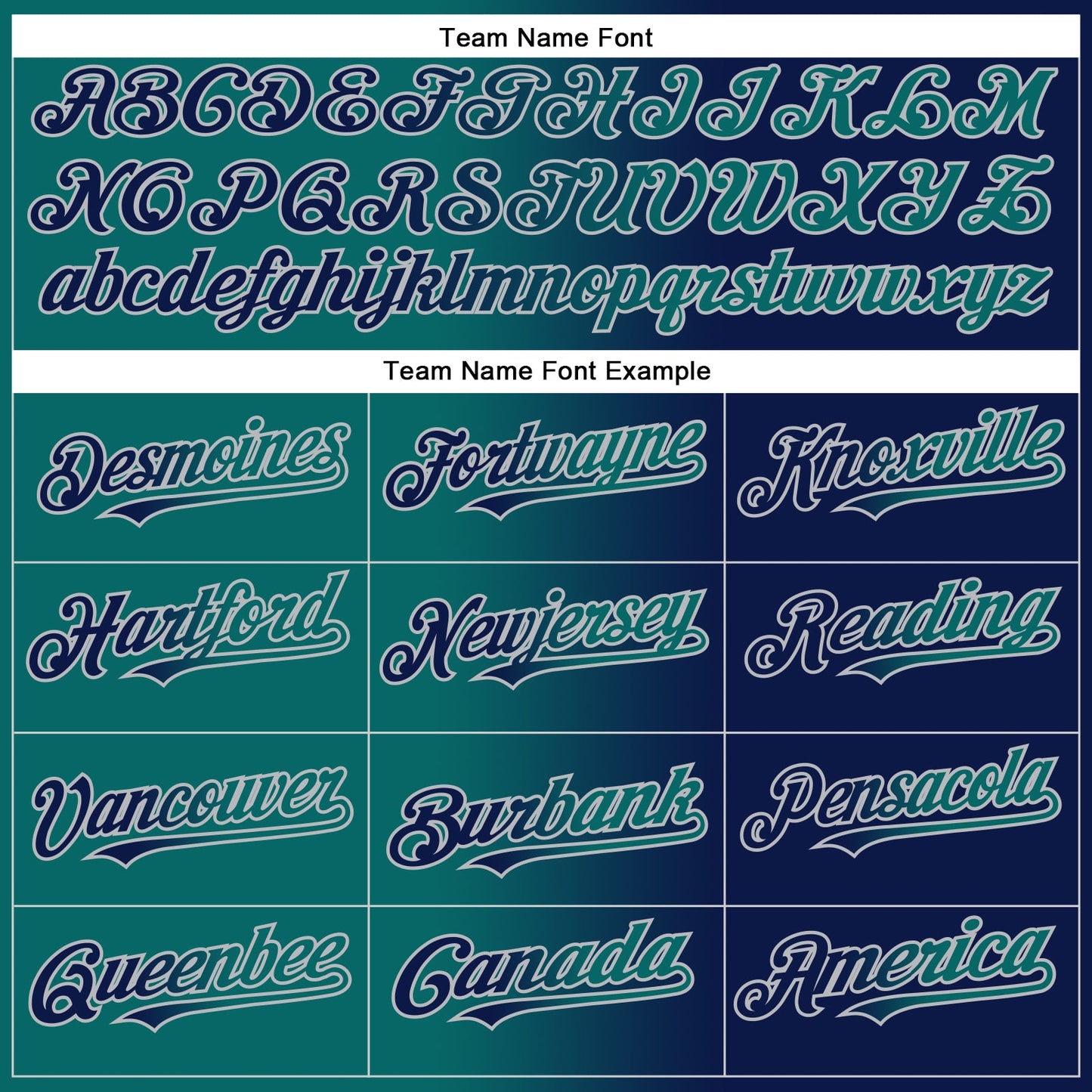 Custom Navy Teal-Gray Authentic Gradient Fashion Baseball Jersey - Sky-Custom