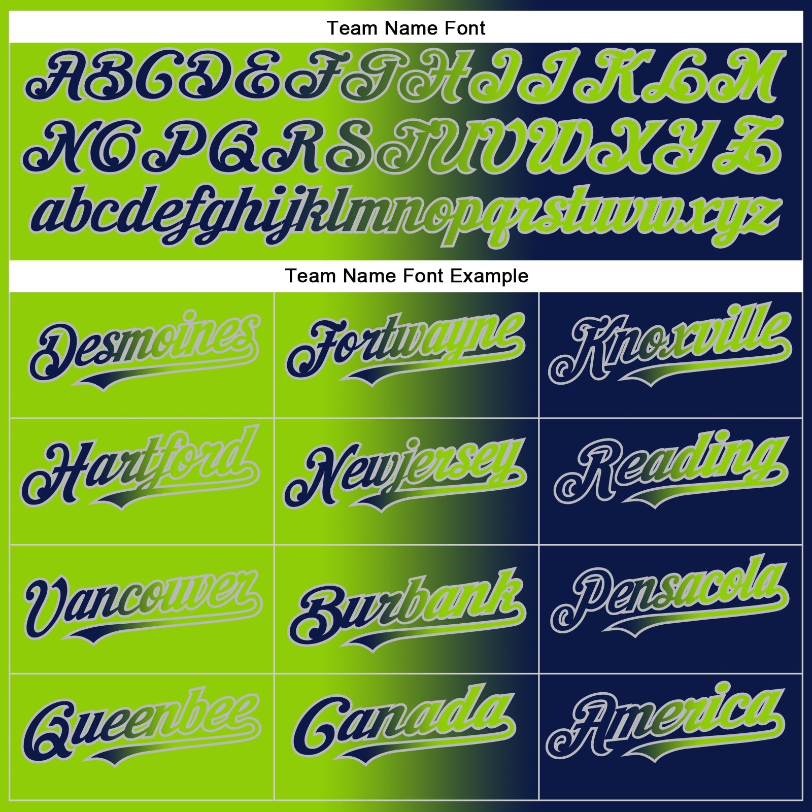 Custom Navy Neon Green-Gray Authentic Gradient Fashion Baseball Jersey - Sky-Custom