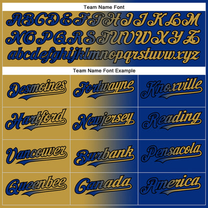 Custom Royal Old Gold-Black Authentic Gradient Fashion Baseball Jersey - Sky-Custom