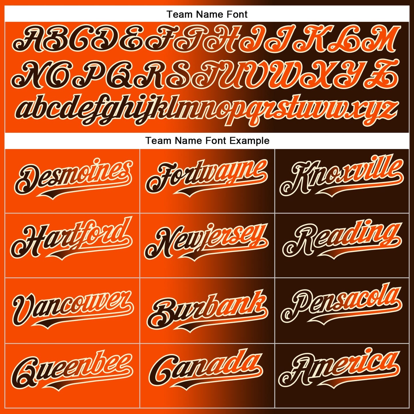 Custom Brown Orange-Cream Authentic Gradient Fashion Baseball Jersey - Sky-Custom