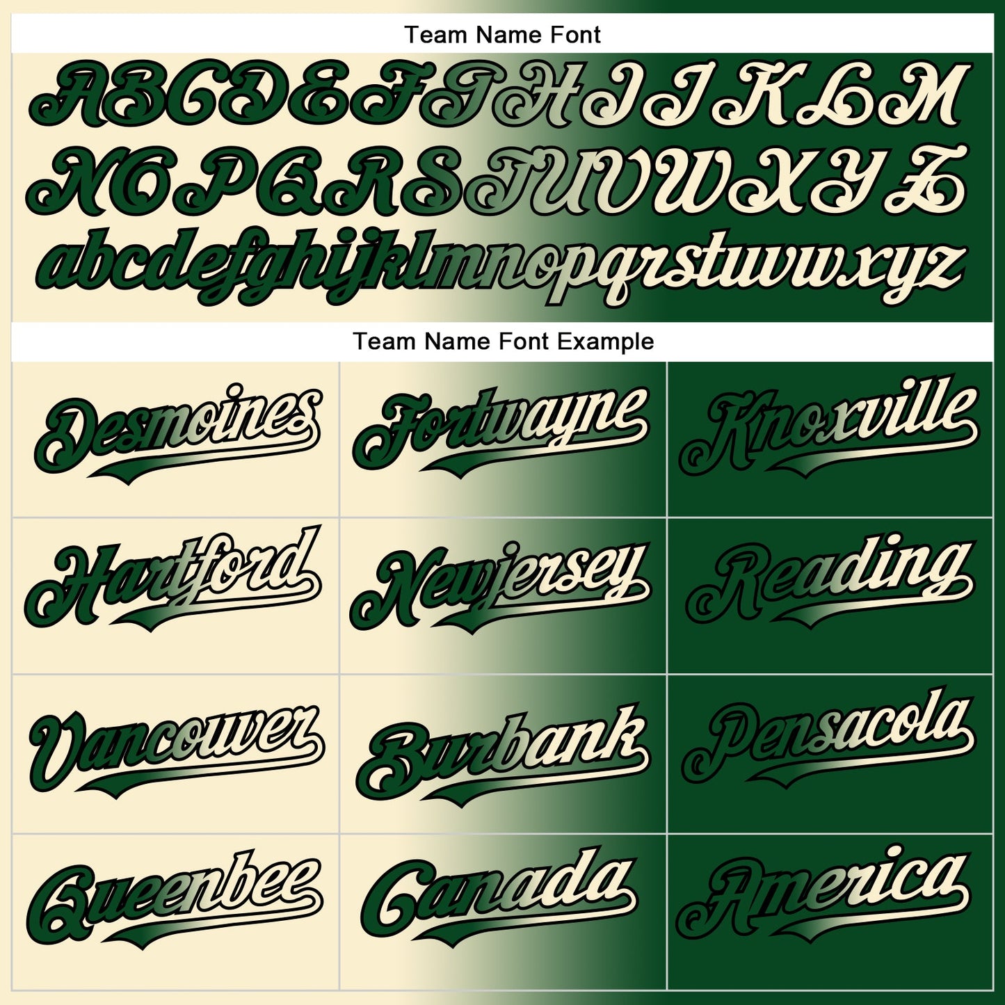 Custom Green Cream-Black Authentic Gradient Fashion Baseball Jersey - Sky-Custom