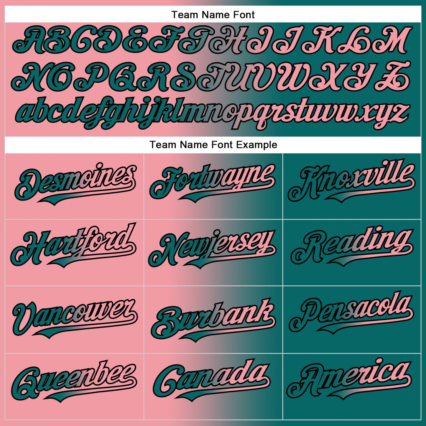 Custom Teal Medium Pink-Black Authentic Gradient Fashion Baseball Jersey - Sky-Custom