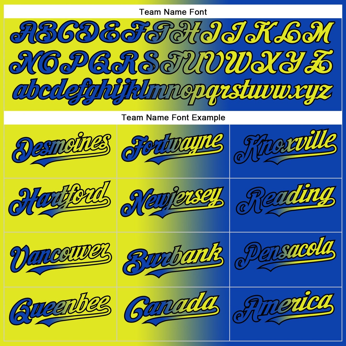 Custom Thunder Blue Neon Yellow-Black Authentic Gradient Fashion Baseball Jersey - Sky-Custom