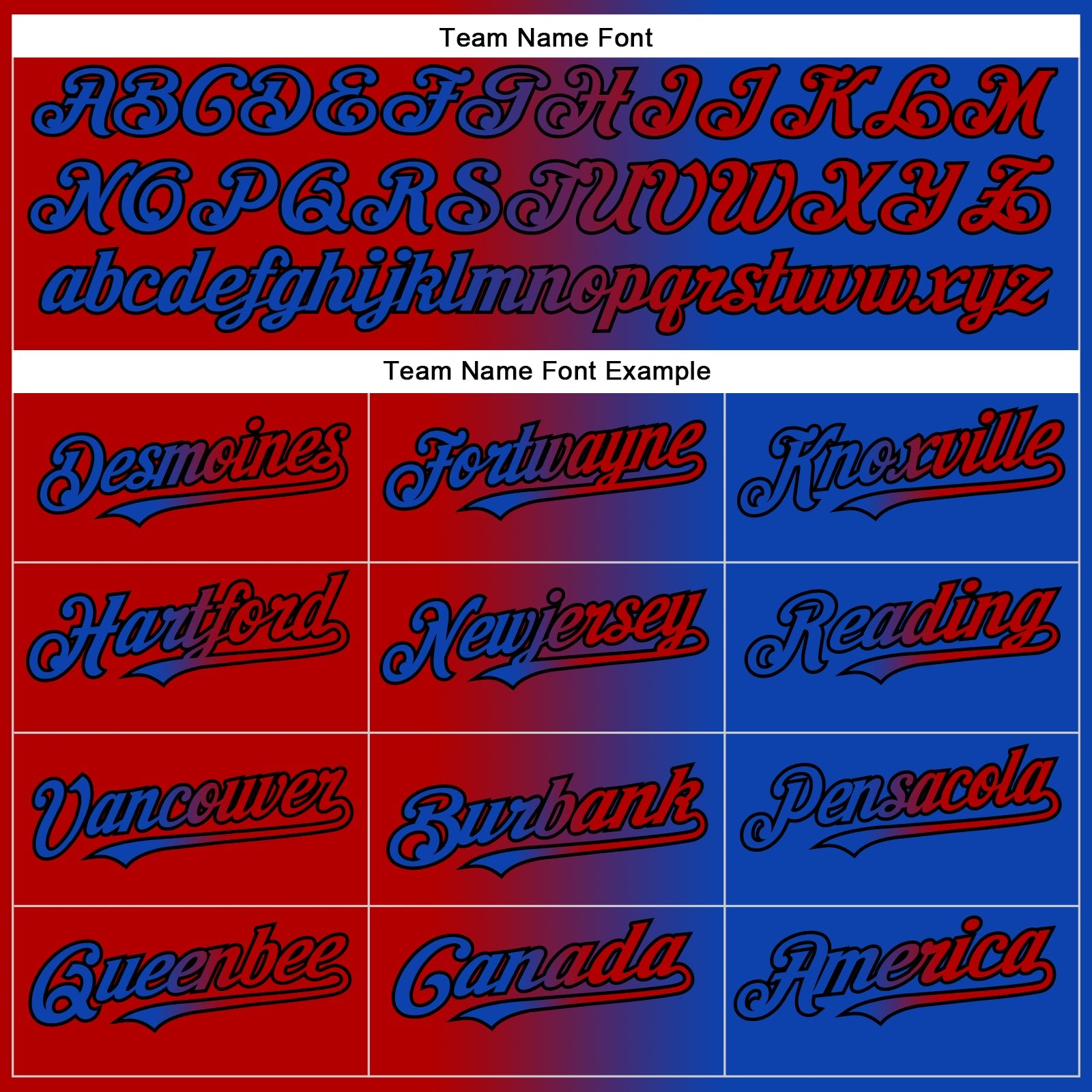 Custom Thunder Blue Red-Black Authentic Gradient Fashion Baseball Jersey - Sky-Custom