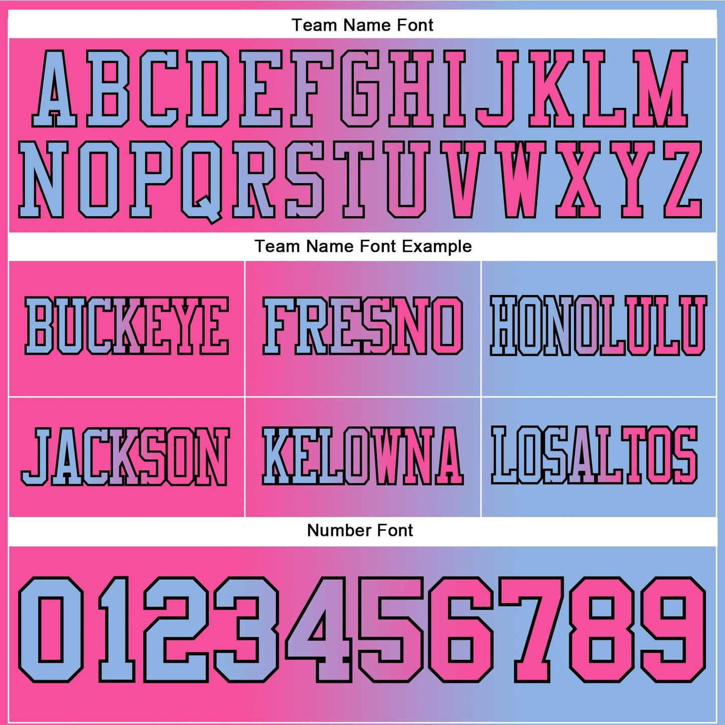 Custom Light Blue Pink-Black Mesh Authentic Gradient Fashion Football Jersey - Sky-Custom