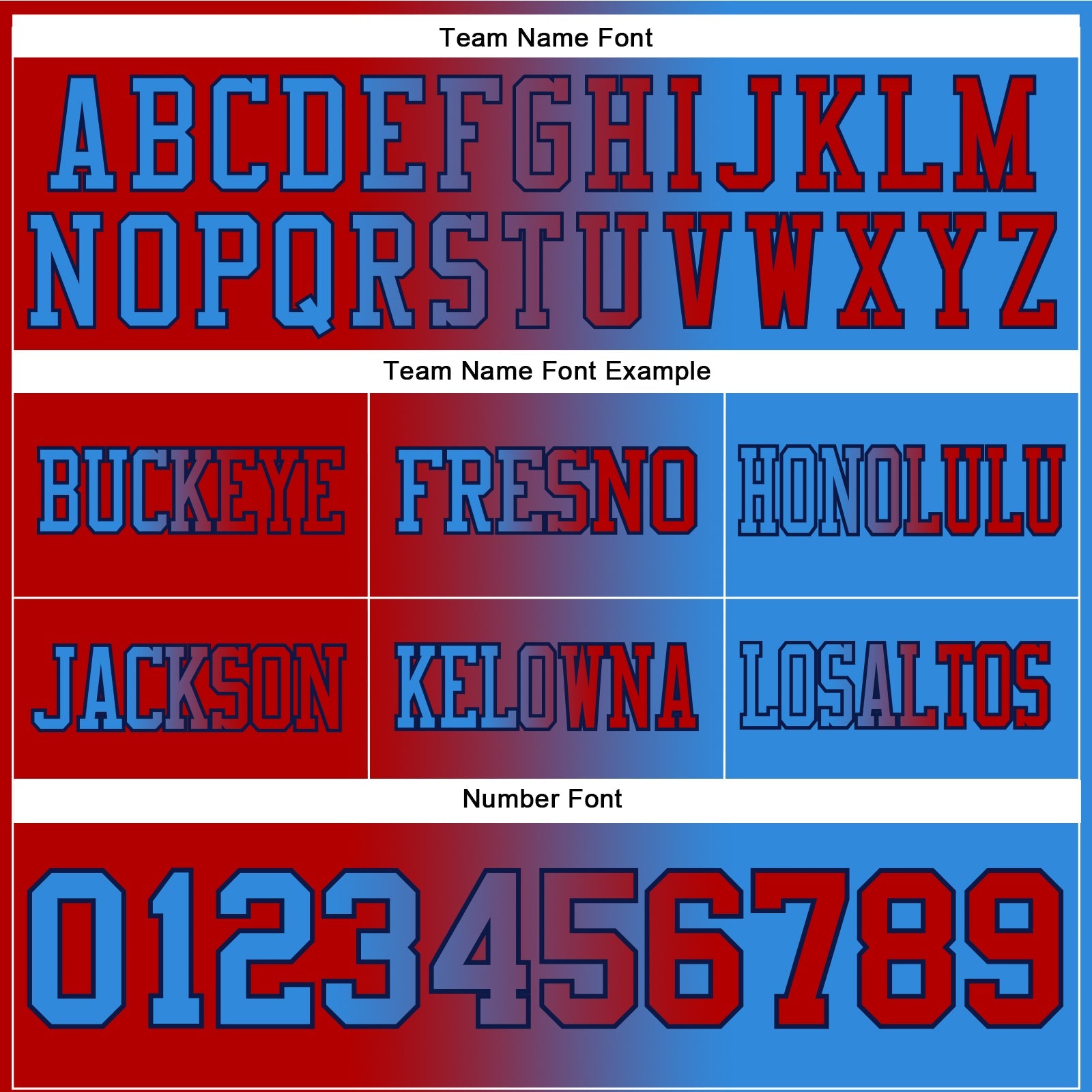 Custom Powder Blue Red-Navy Mesh Authentic Gradient Fashion Football Jersey - Sky-Custom