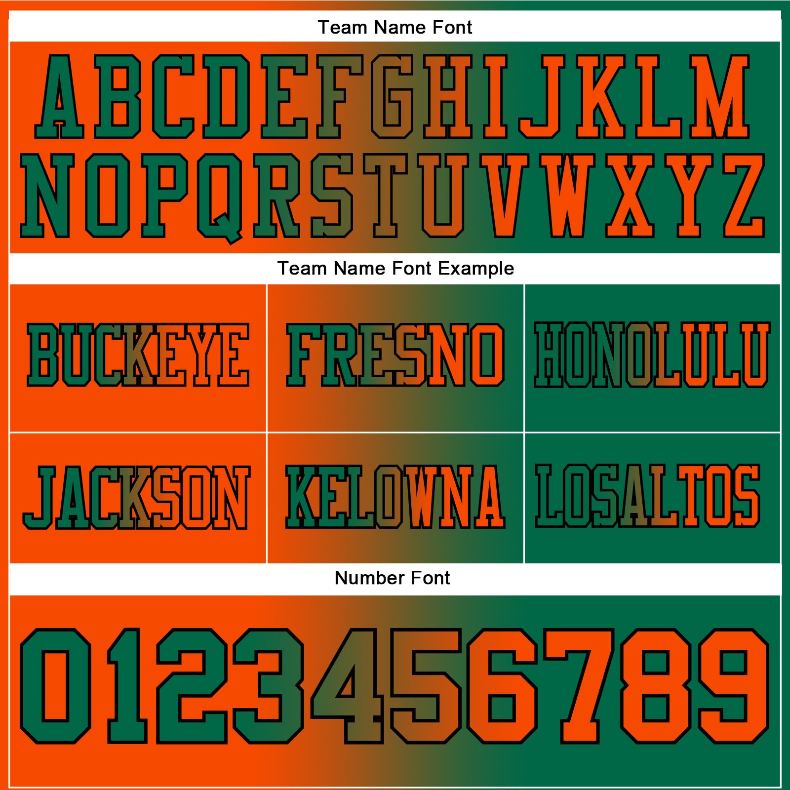 Custom Kelly Green Orange-Black Mesh Authentic Gradient Fashion Football Jersey - Sky-Custom