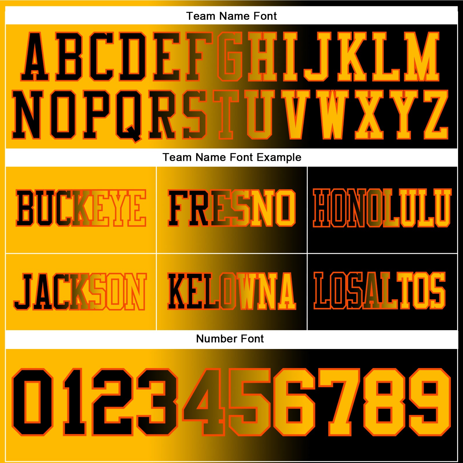 Custom Black Gold-Orange Mesh Authentic Gradient Fashion Football Jersey - Sky-Custom