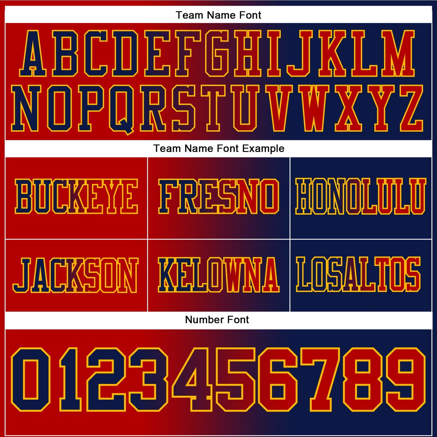 Custom Navy Red-Gold Mesh Authentic Gradient Fashion Football Jersey - Sky-Custom