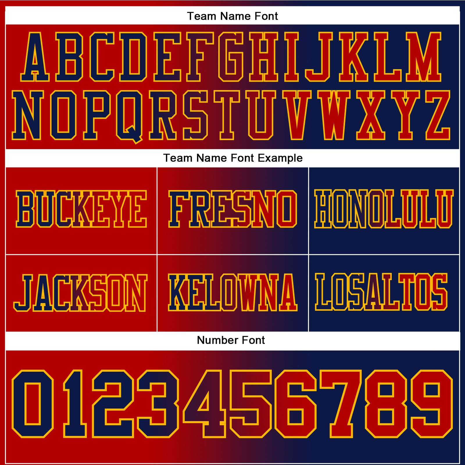 Custom Navy Red-Gold Mesh Authentic Gradient Fashion Football Jersey - Sky-Custom