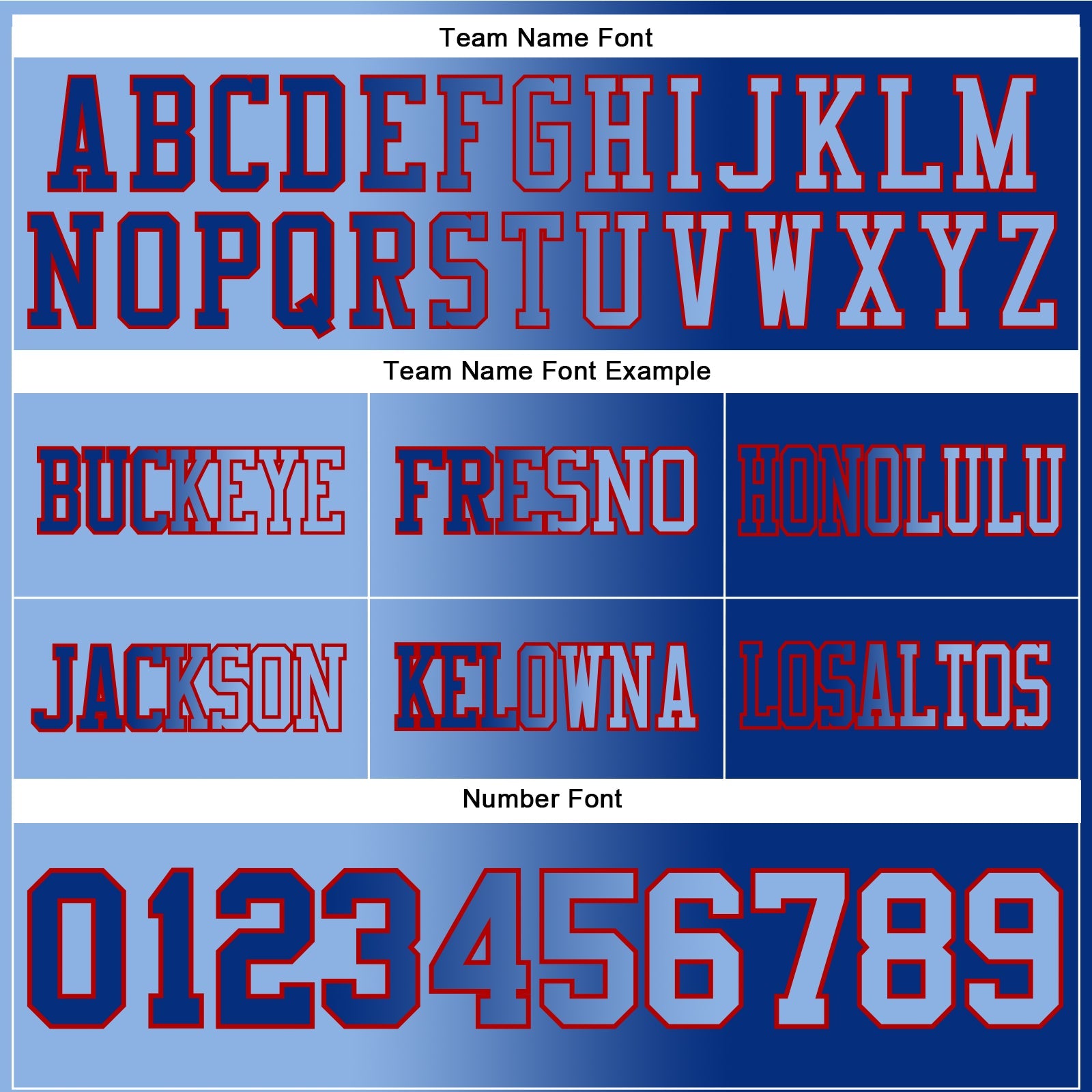 Custom Royal Light Blue-Red Mesh Authentic Gradient Fashion Football Jersey - Sky-Custom