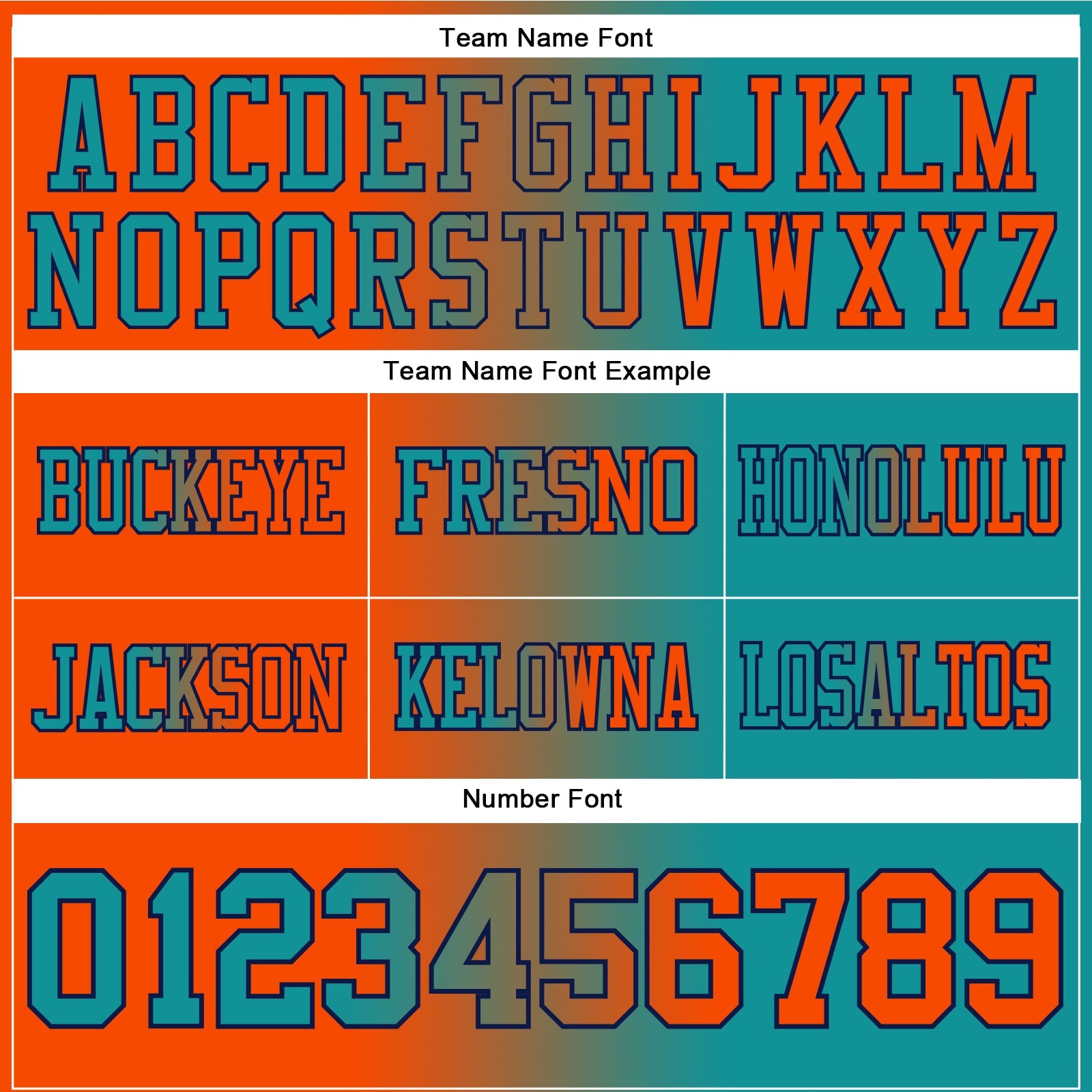 Custom Teal Orange-Navy Mesh Authentic Gradient Fashion Football Jersey - Sky-Custom