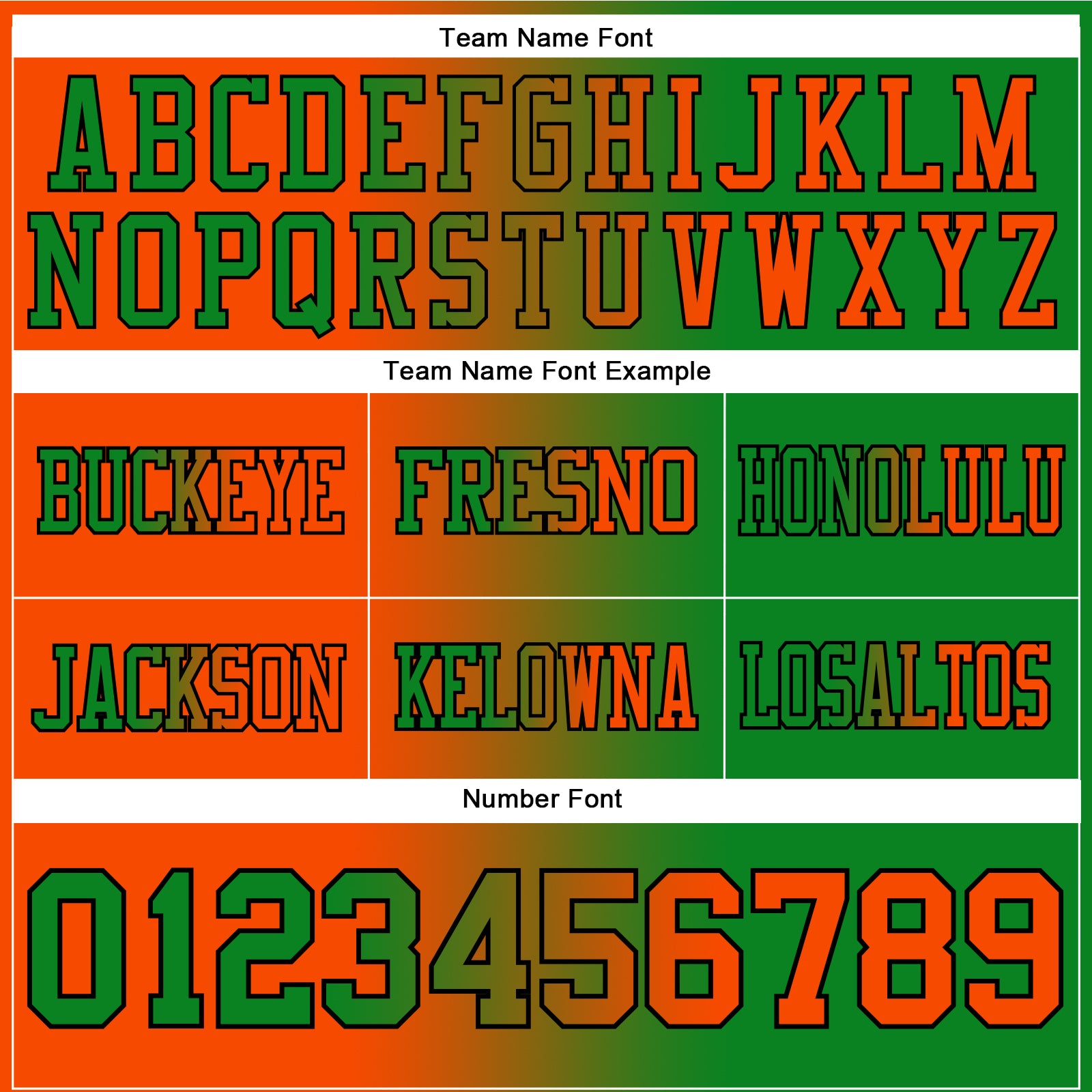 Custom Grass Green Orange-Black Mesh Authentic Gradient Fashion Football Jersey - Sky-Custom