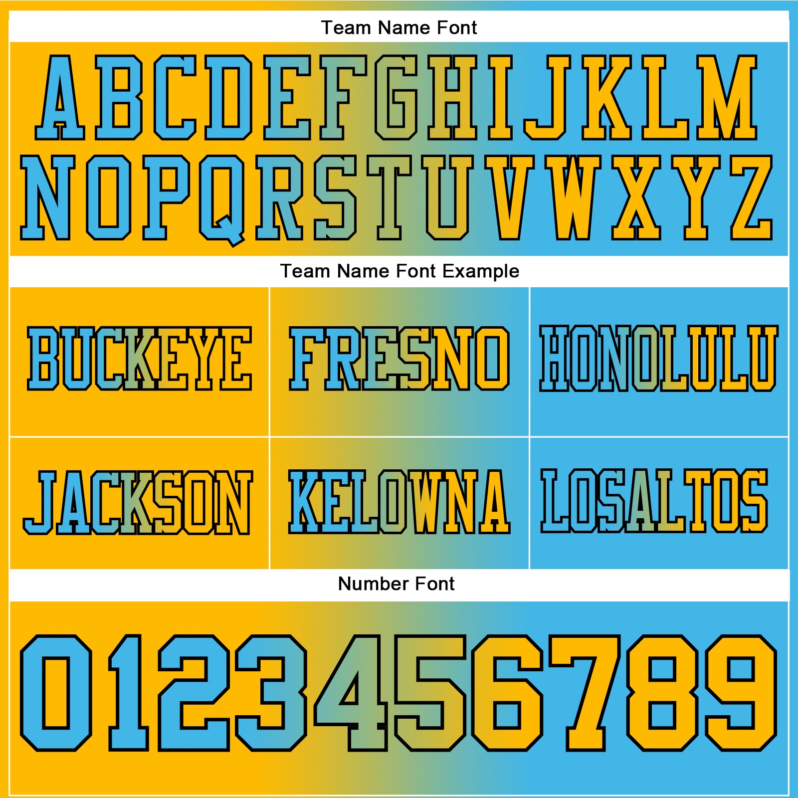 Custom Sky Blue Gold-Black Mesh Authentic Gradient Fashion Football Jersey - Sky-Custom