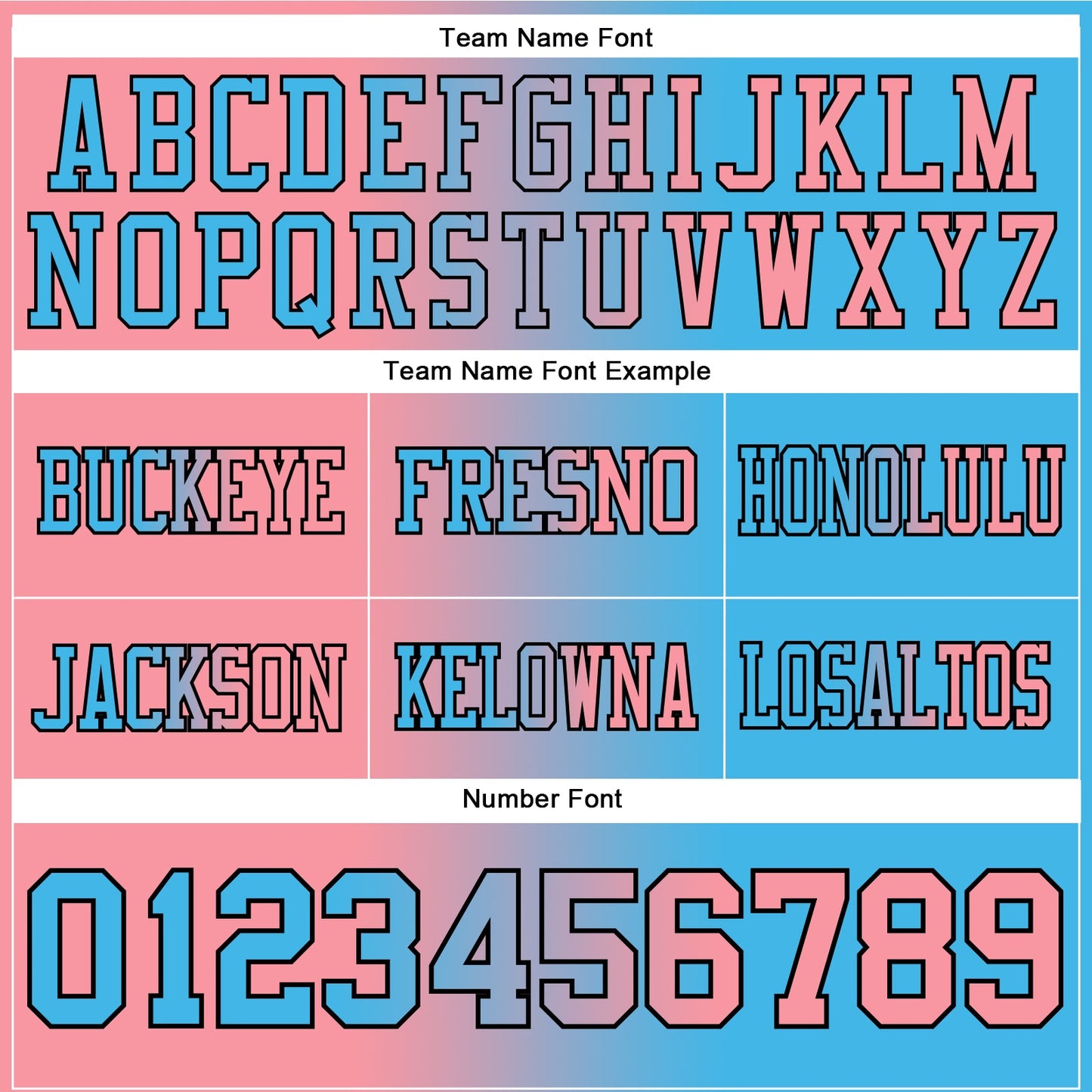 Custom Sky Blue Medium Pink-Black Mesh Authentic Gradient Fashion Football Jersey - Sky-Custom