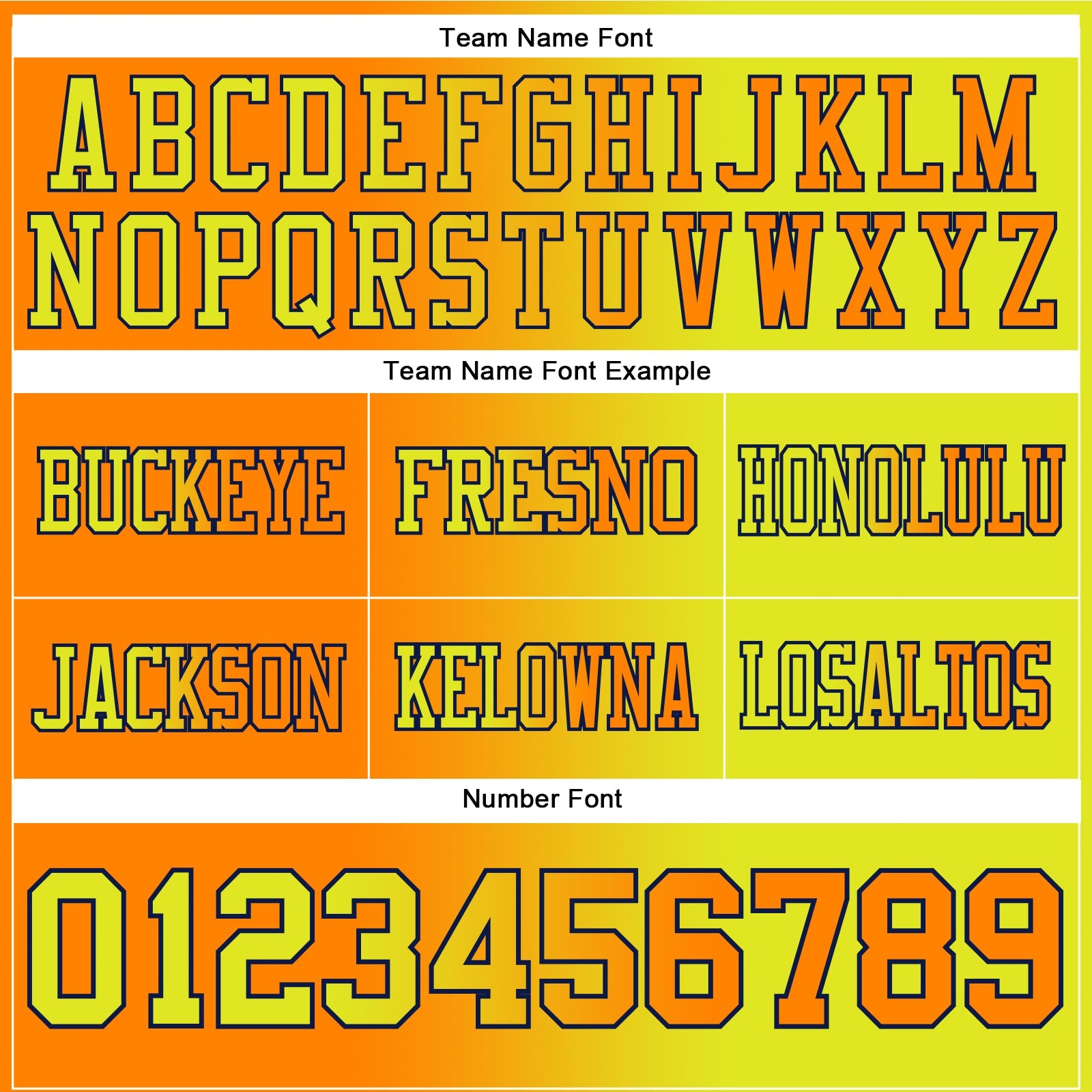 Custom Neon Yellow Bay Orange-Navy Mesh Authentic Gradient Fashion Football Jersey - Sky-Custom