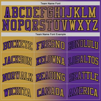 Custom Purple Old Gold-Black Authentic Gradient Fashion Basketball Jersey - Sky-Custom