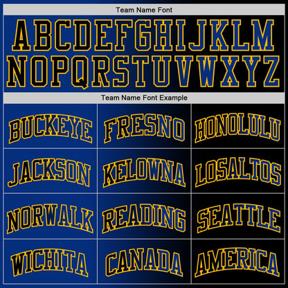 Custom Black Royal-Gold Authentic Gradient Fashion Basketball Jersey - Sky-Custom