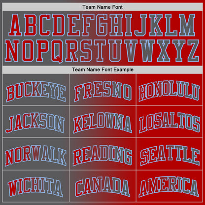 Custom Red Steel Gray-Light Blue Authentic Gradient Fashion Basketball Jersey - Sky-Custom