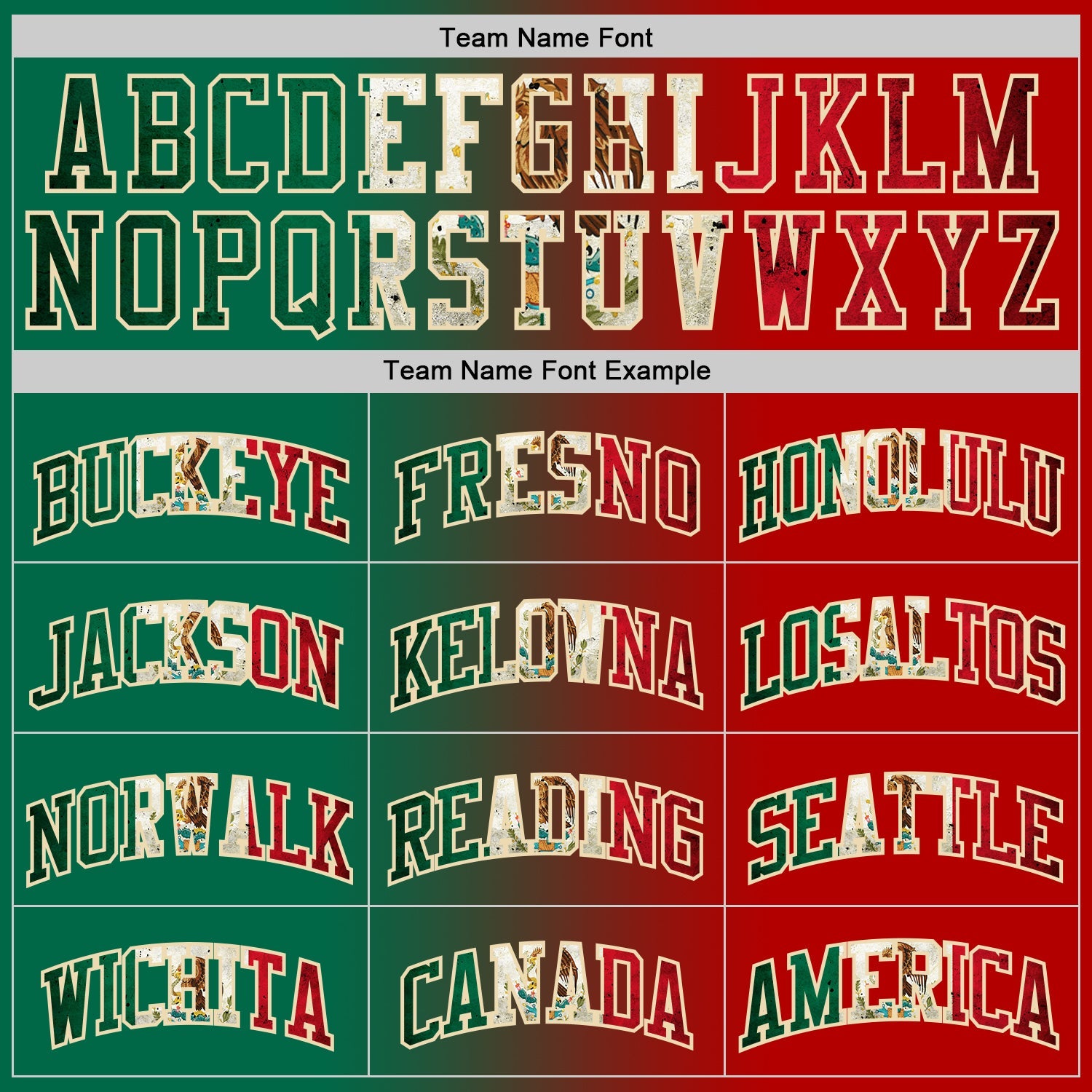 Custom Red Vintage Mexican Flag Kelly Green-Cream Authentic Gradient Fashion Basketball Jersey - Sky-Custom