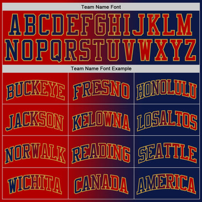 Custom Navy Red-Old Gold Authentic Gradient Fashion Basketball Jersey - Sky-Custom