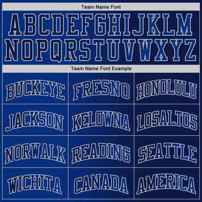 Custom Navy Royal-Gray Authentic Gradient Fashion Basketball Jersey - Sky-Custom