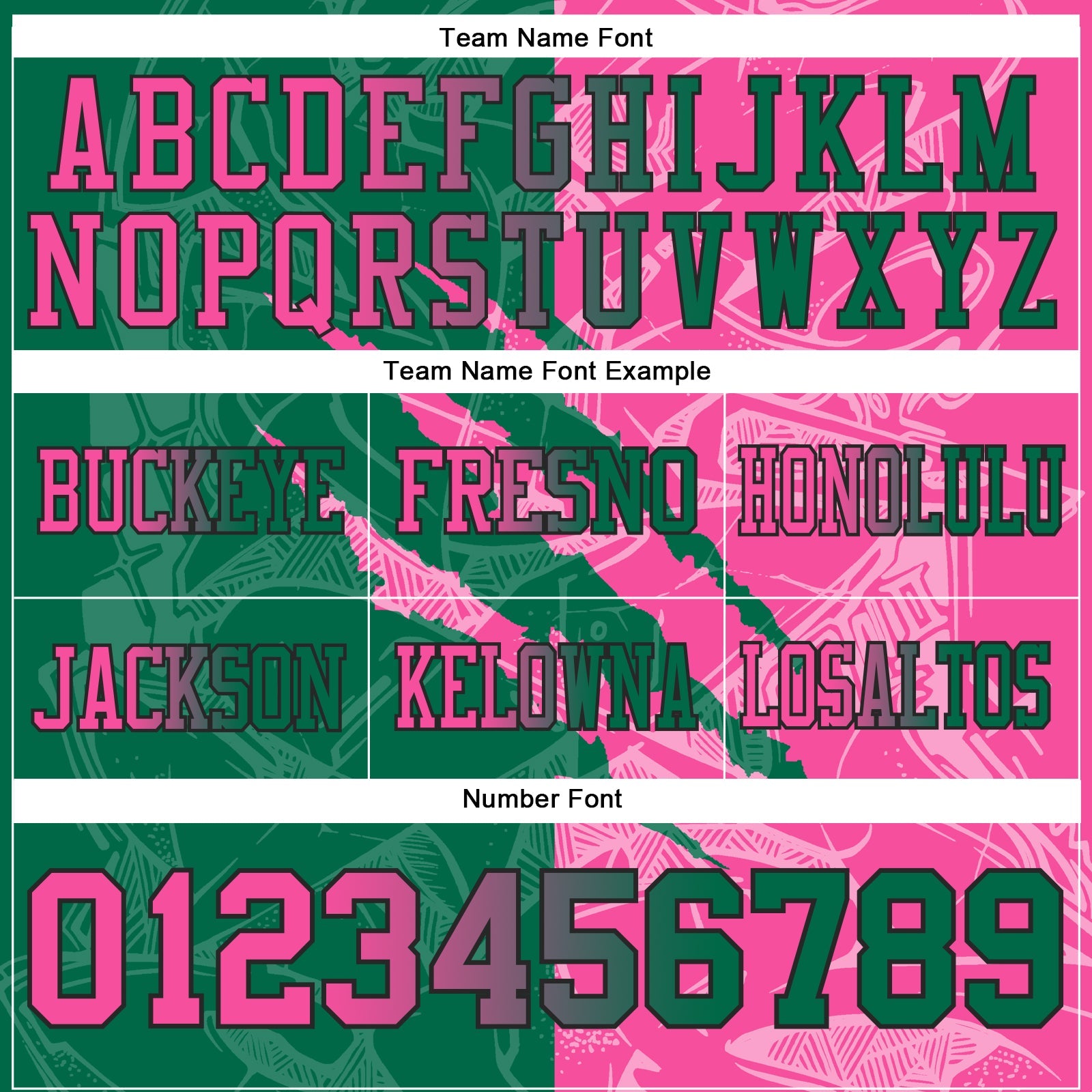 Custom Kelly Green Pink-Black Mesh Authentic Gradient Fashion Scratch Football Jersey - Sky-Custom