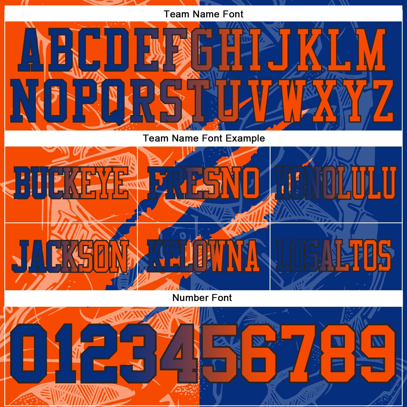 Custom Royal Orange-Black Mesh Authentic Gradient Fashion Scratch Football Jersey - Sky-Custom