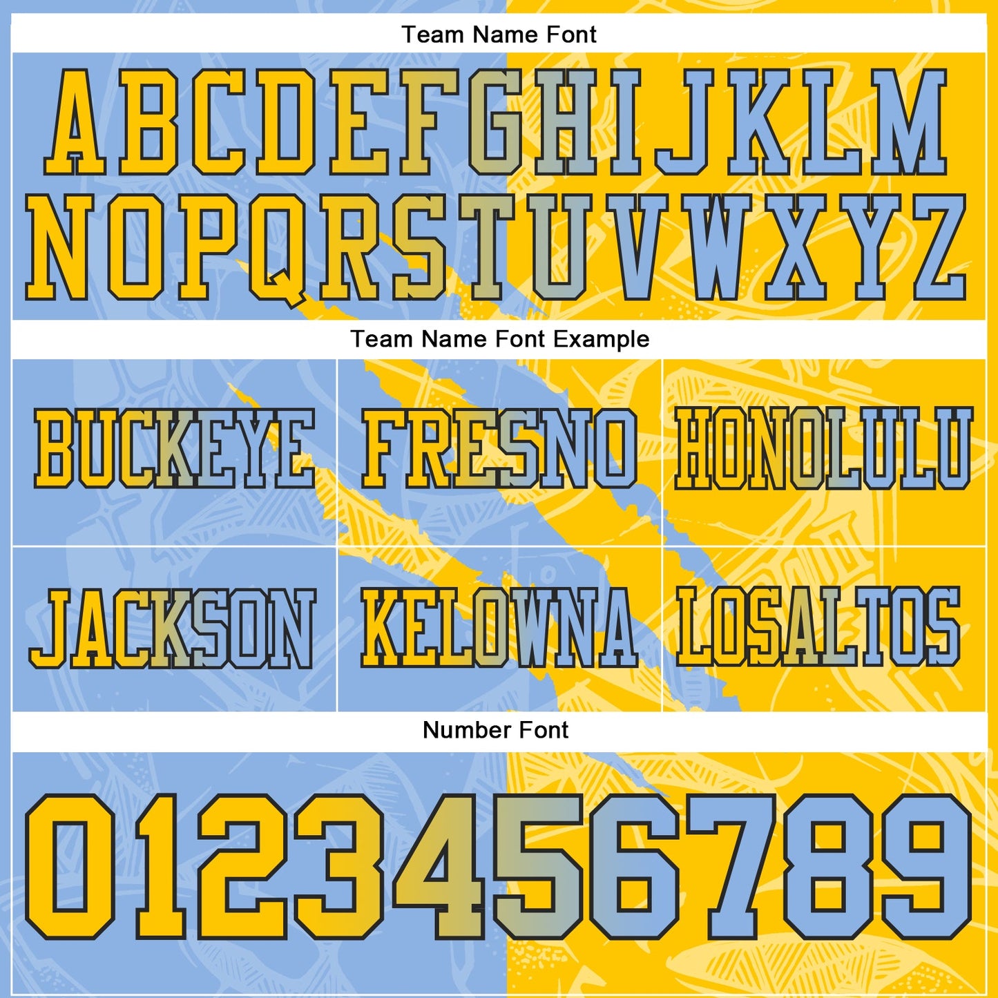 Custom Light Blue Yellow-Black Mesh Authentic Gradient Fashion Scratch Football Jersey - Sky-Custom