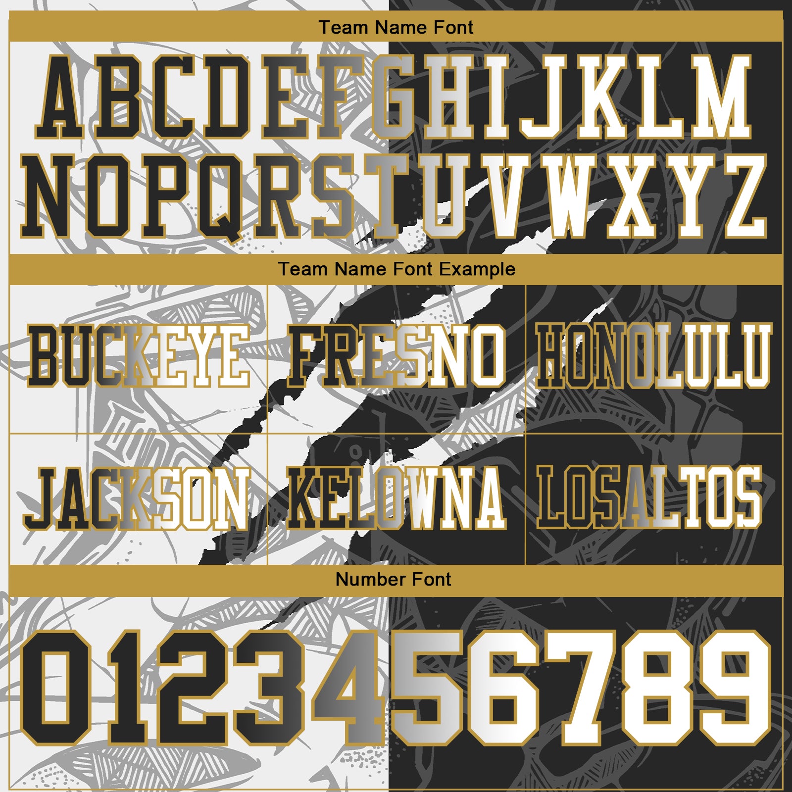 Custom Black White-Old Gold Mesh Authentic Gradient Fashion Scratch Football Jersey - Sky-Custom